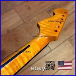 12 Radius Flame Maple Rosewood Strat Neck Gloss Fits Fender & Warmoth fSRC