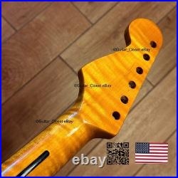 12 Radius Flame Maple Rosewood Strat Neck Gloss Fits Fender & Warmoth fSRC