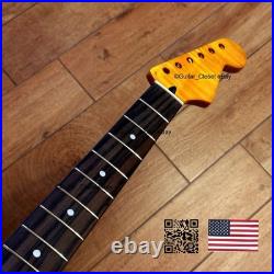 12 Radius Flame Maple Rosewood Strat Neck Gloss Fits Fender & Warmoth fSRC