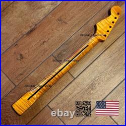 12 Radius Flame Maple Rosewood Strat Neck Gloss Fits Fender & Warmoth fSRC