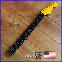12 Radius Flame Maple Rosewood Strat Stratocaster Neck Fits Warmoth Fender fSRB