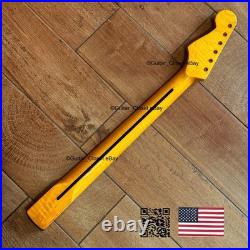 12 Radius Flame Maple Rosewood Strat Stratocaster Neck Fits Warmoth Fender fSRB