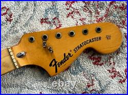 1974 Fender Stratocaster guitar neck maple