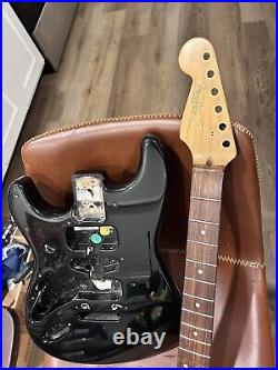 1999 american fender stratocaster body left handed body & damaged neck