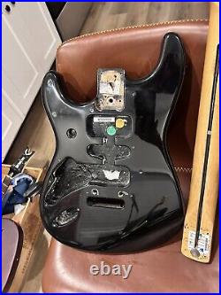 1999 american fender stratocaster body left handed body & damaged neck