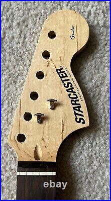 2001 Fender Starcaster Stratocaster Neck 70's Style Headstock Rosewood VERY GOOD