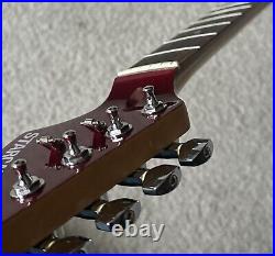 2005 Fender Starcaster Stratocaster Rosewood Neck withRed Metallic Headstock RARE