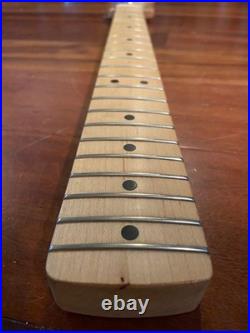 2005 Fender Strat Neck Maple Standard Stratocaster Tuners Plate 9.5 Radius