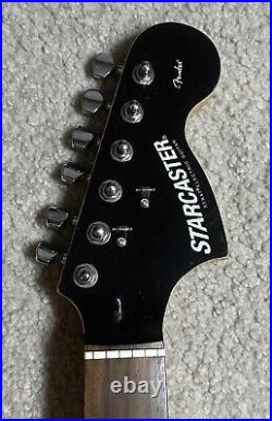 2006 Fender Starcaster Stratocaster Rosewood Neck Black Headstock VERY GOOD