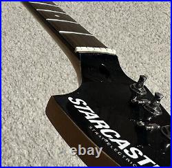 2006 Fender Starcaster Stratocaster Rosewood Neck Black Headstock VERY GOOD