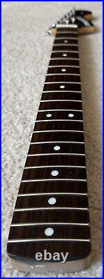 2007 Fender Starcaster Stratocaster Rosewood Neck Black Headstock Few Scrapes