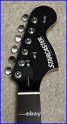 2007 Fender Starcaster Stratocaster Rosewood Neck Black Headstock VERY GOOD