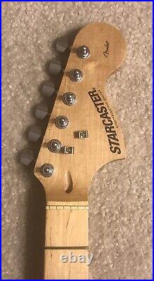 2007 Maple Fender Starcaster Stratocaster Neck 70's Style Headstock VERY GOOD