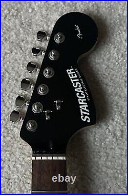 2008 Fender Starcaster Stratocaster Rosewood Neck Black Headstock EXCELLENT