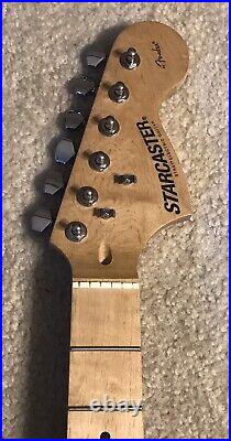 2008 Maple Fender Starcaster Stratocaster Neck 70's Style Headstock EXCELLENT