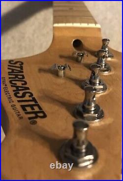 2008 Maple Fender Starcaster Stratocaster Neck 70's Style Headstock EXCELLENT