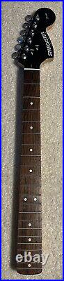 2009 Fender Starcaster Stratocaster Rosewood Neck Black Headstock EXCELLENT