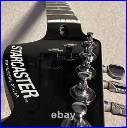 2009 Fender Starcaster Stratocaster Rosewood Neck Black Headstock EXCELLENT