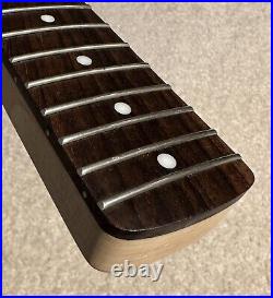 2009 Fender Starcaster Stratocaster Rosewood Neck Black Headstock GOOD