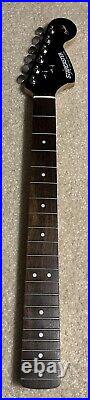 2010 Fender Starcaster Stratocaster Rosewood Neck Black Headstock EXCELLENT