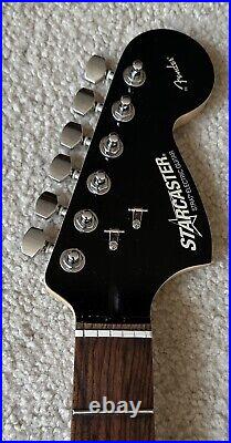 2010 Fender Starcaster Stratocaster Rosewood Neck Black Headstock EXCELLENT