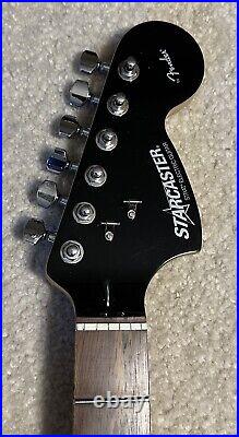2010 Fender Starcaster Stratocaster Rosewood Neck Black Headstock VERY GOOD