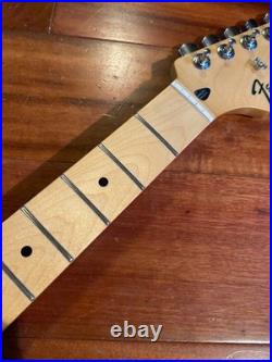 2010 Fender Strat Neck Maple Standard Stratocaster Tuners 9.5 Radius Med. Jumbo