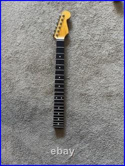 22 EBONY RELIC Maple Neck will fit vintage Stratocaster SRV usa body
