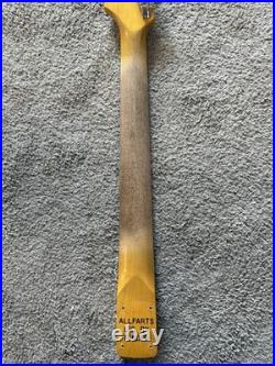 22 EBONY RELIC Maple Neck will fit vintage Stratocaster SRV usa body
