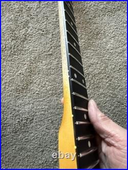 22 EBONY RELIC Maple Neck will fit vintage Stratocaster SRV usa body