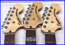 3-Pack Fender Squier Strat 70's Style LARGE HEADSTOCK Neck Laurel Fingerboard