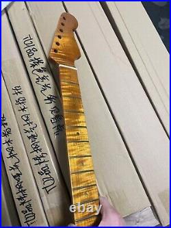 5A 21 Fret Tiger Roasted Flame Maple Strat Electric Guitar Neck for DIY Fender 5A 21 Fret Tiger Roasted Flame Maple Strat Electric Guitar Neck for DIY Fender