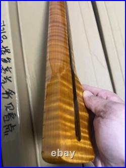 5A 21 Fret Tiger Roasted Flame Maple Strat Electric Guitar Neck for DIY Fender 5A 21 Fret Tiger Roasted Flame Maple Strat Electric Guitar Neck for DIY Fender