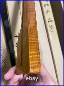 5A 21 Fret Tiger Roasted Flame Maple Strat Electric Guitar Neck for DIY Fender 5A 21 Fret Tiger Roasted Flame Maple Strat Electric Guitar Neck for DIY Fender