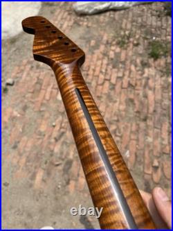 AAAA Pulley 22Fret Fender Strat Satin Roasted Flame Maple Electric guitar neck AAAA Pulley 22Fret Fender Strat Satin Roasted Flame Maple Electric guitar neck