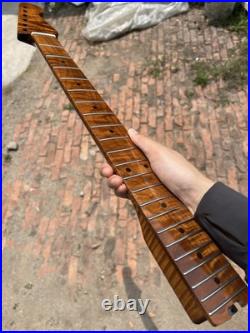 AAAA Pulley 22Fret Fender Strat Satin Roasted Flame Maple Electric guitar neck AAAA Pulley 22Fret Fender Strat Satin Roasted Flame Maple Electric guitar neck