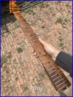 AAAA Pulley 22Fret Fender Strat Satin Roasted Flame Maple Electric guitar neck AAAA Pulley 22Fret Fender Strat Satin Roasted Flame Maple Electric guitar neck