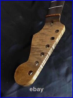 A Stock Handmade Flame Maple Strat Stratocaster Neck Nature