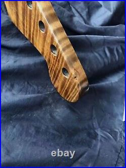 A Stock Handmade Roasted Flame Maple Strat Stratocaster Neck Nature