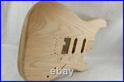 Ash HSS Hardtail guitar body fits Fender Strat Stratocaster necks J597