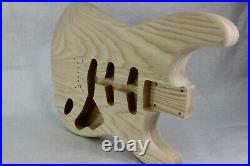 Ash SSS Hardtail guitar body fits Fender Strat Stratocaster necks J750
