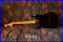 Black Stratocaster Guitar with Pau Ferro Neck Tom Delonge style