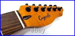 Carparelli Flame Maple S-Style with Rosewood + Graphtech Locking Ratios Amber