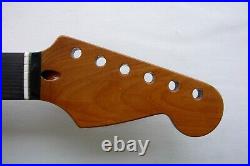 DARK Rosewood Stratocaster Neck/Roasted /fits Fender, Warmoth STRAT