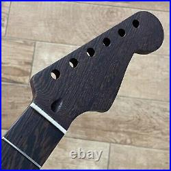 DIY 22 Fret Stainless Wenge Strat Electric Guitar Neck Nitro Satin for Fender ST