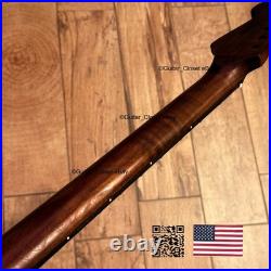 Dark Roasted Flame Maple Rosewood Strat Neck Fits Warmoth & Fender Bodies SDA