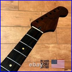 Dark Roasted Flame Maple Rosewood Strat Neck Fits Warmoth & Fender Bodies SDA