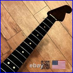 Dark Roasted Flame Maple Rosewood Strat Neck Fits Warmoth & Fender Bodies SDA