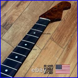 Dark Roasted Flame Maple Rosewood Strat Neck Fits Warmoth & Fender Bodies dSR2A