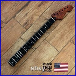 Dark Roasted Flame Maple Rosewood Strat Neck Fits Warmoth & Fender Bodies dSR2A